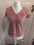 Ladies Beloved Size XL Pink Short Sleeve Pyjama Top