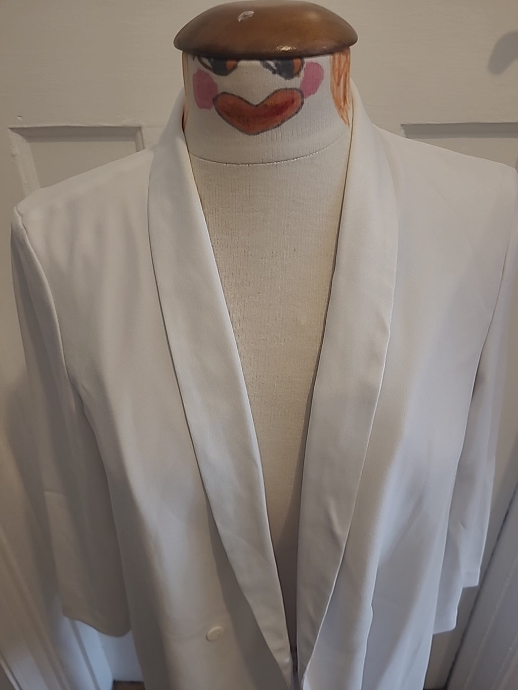 Ladies Topshop Size 10 Ivory Long Length Cardigan