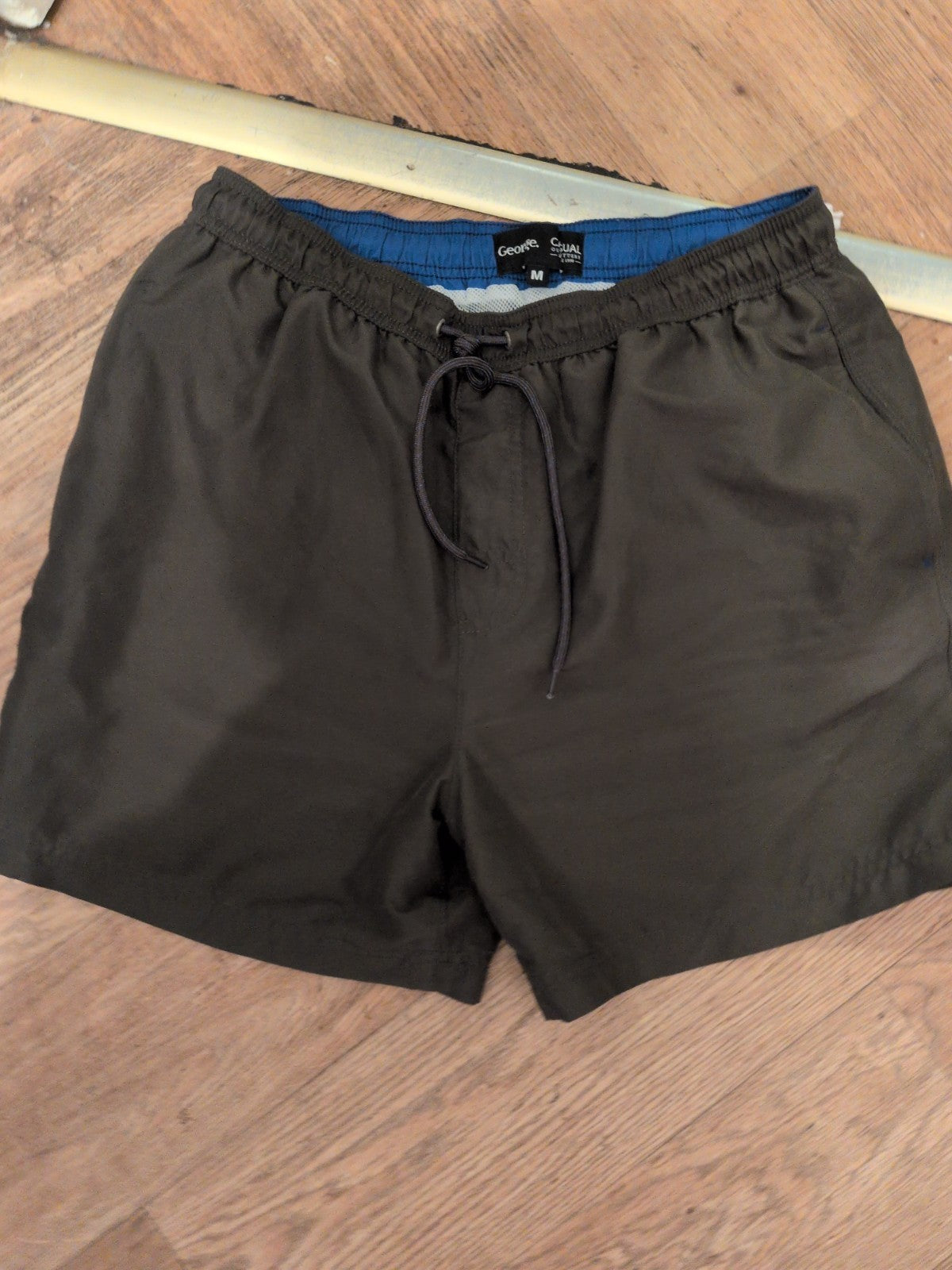 George Medium Dark Green Mesh Lined Swim Shorts