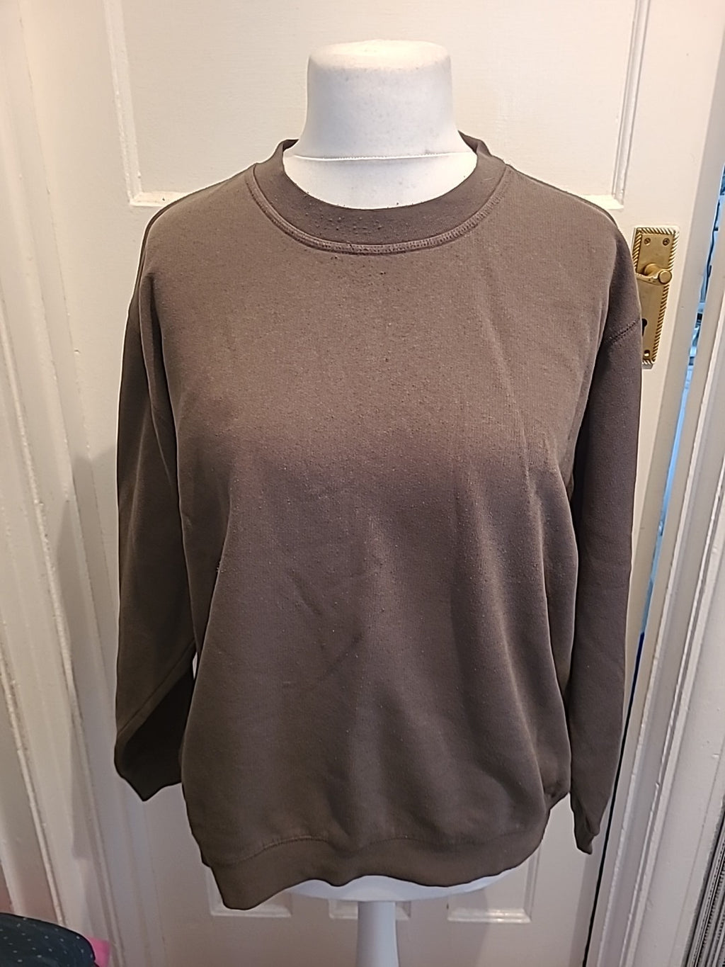 Mens Easy Size XL Green Long Sleeve Jumper