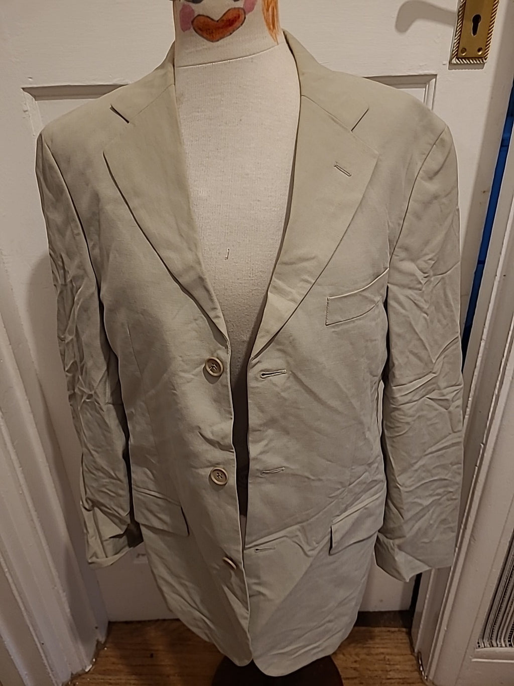 Mens Marks And Spencer Collezione Size 38M Stone Blazer