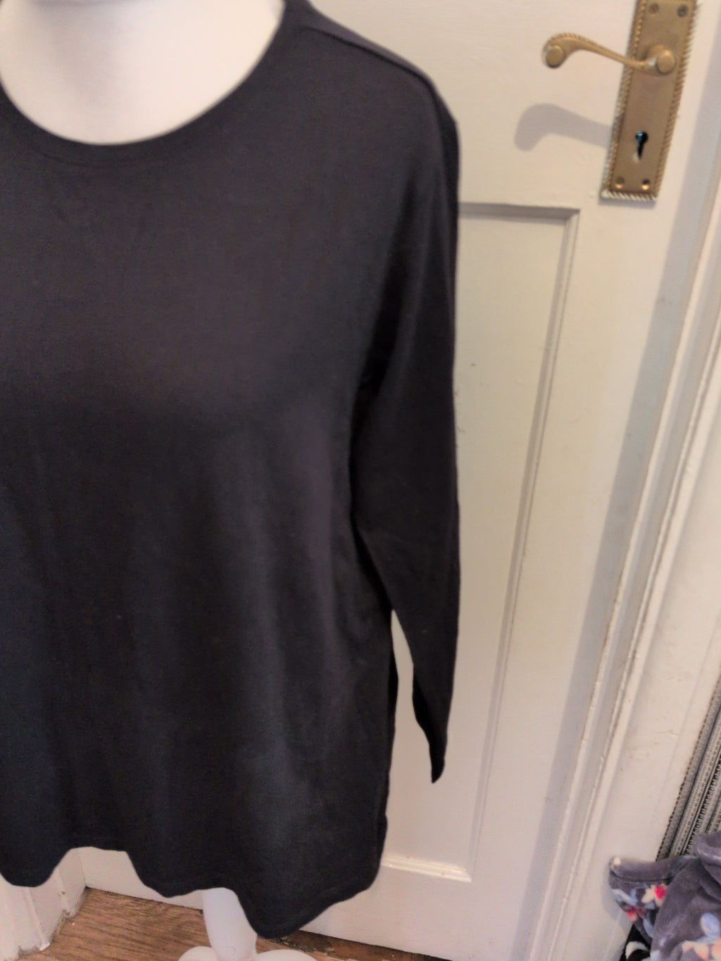 Up2fashion 2xl Black Long Sleeve T-shirt