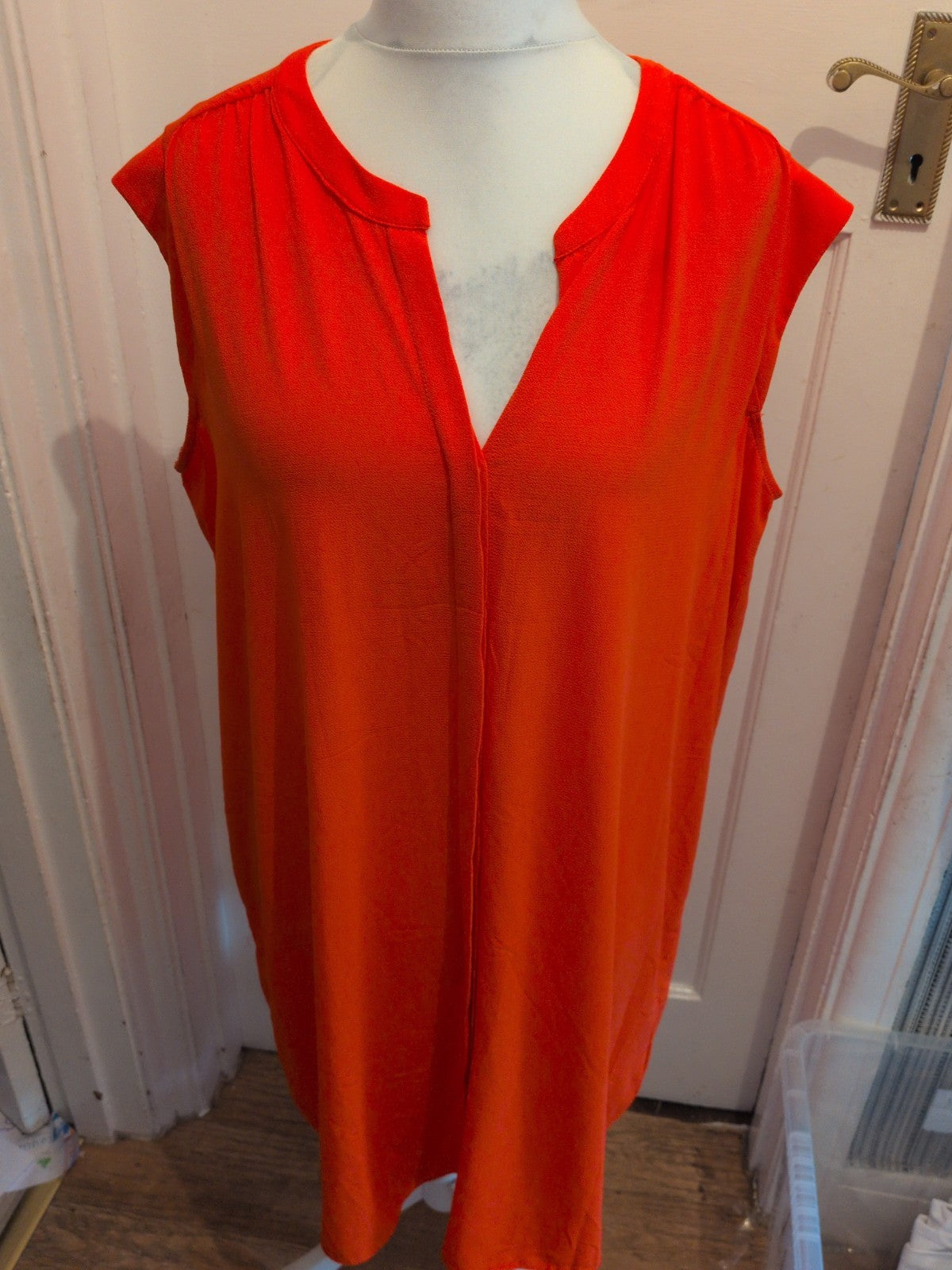 Ladies Esmara 24 Orange Coral Sleeveless Maxi Dress