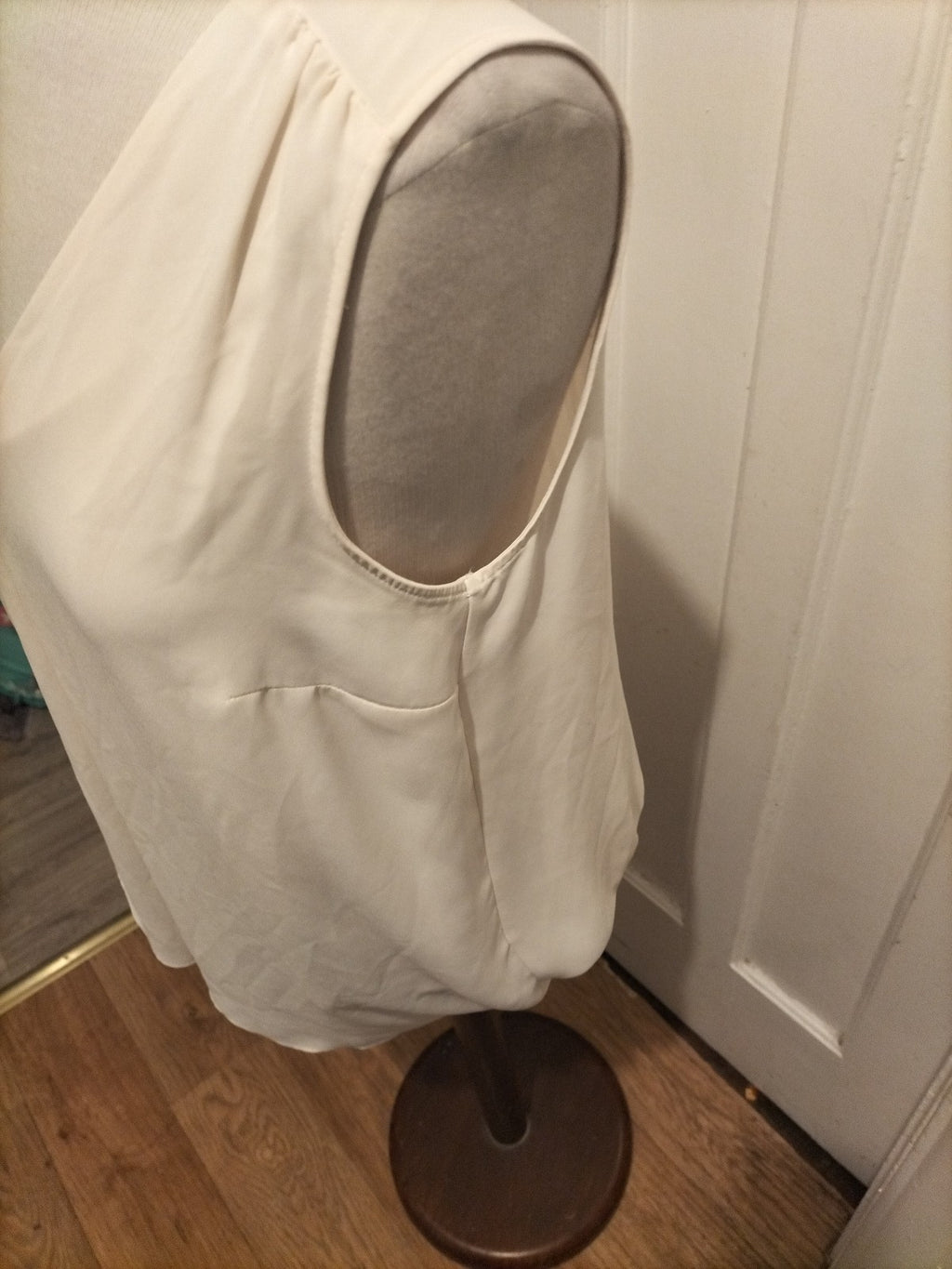 Ladies Next Size 14 Ivory Sleeveless Blouse