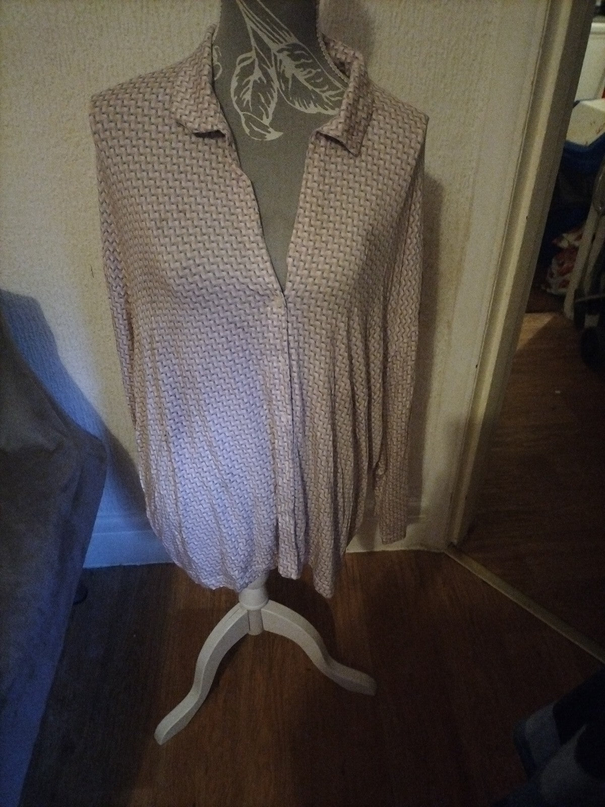 Ladies Primark XL Multi Color Long Sleeve Blouse