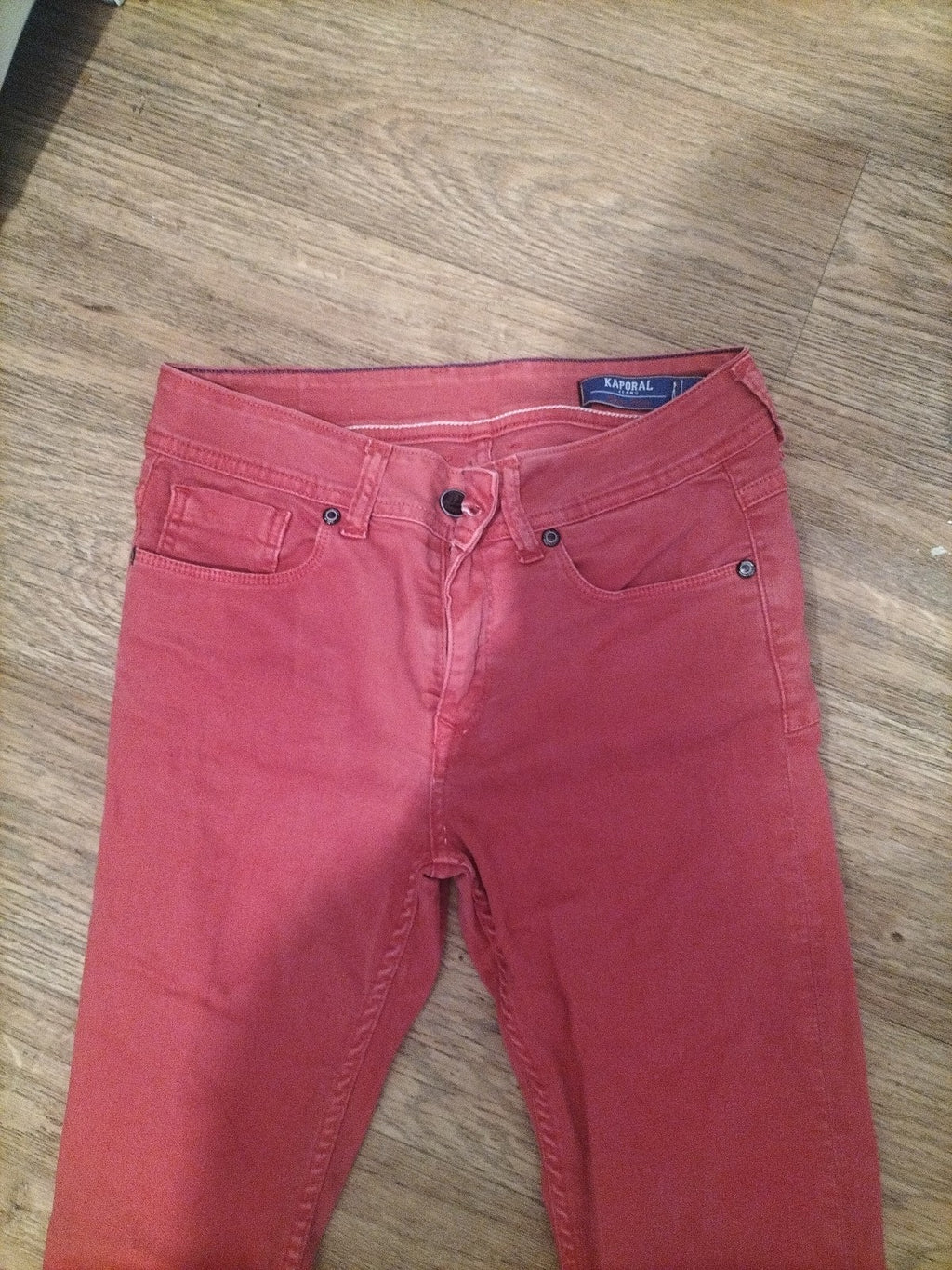 Ladies Kaporal Size Euro 34(8-10) Salmon Slim Jeans
