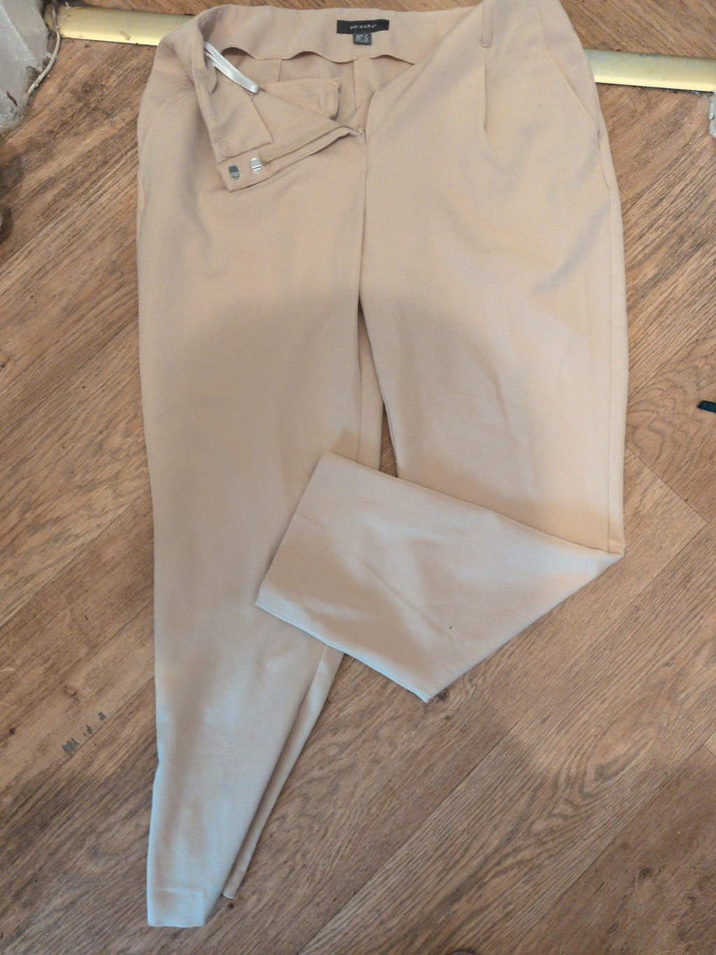Primark 14 Natural Smart Trousers