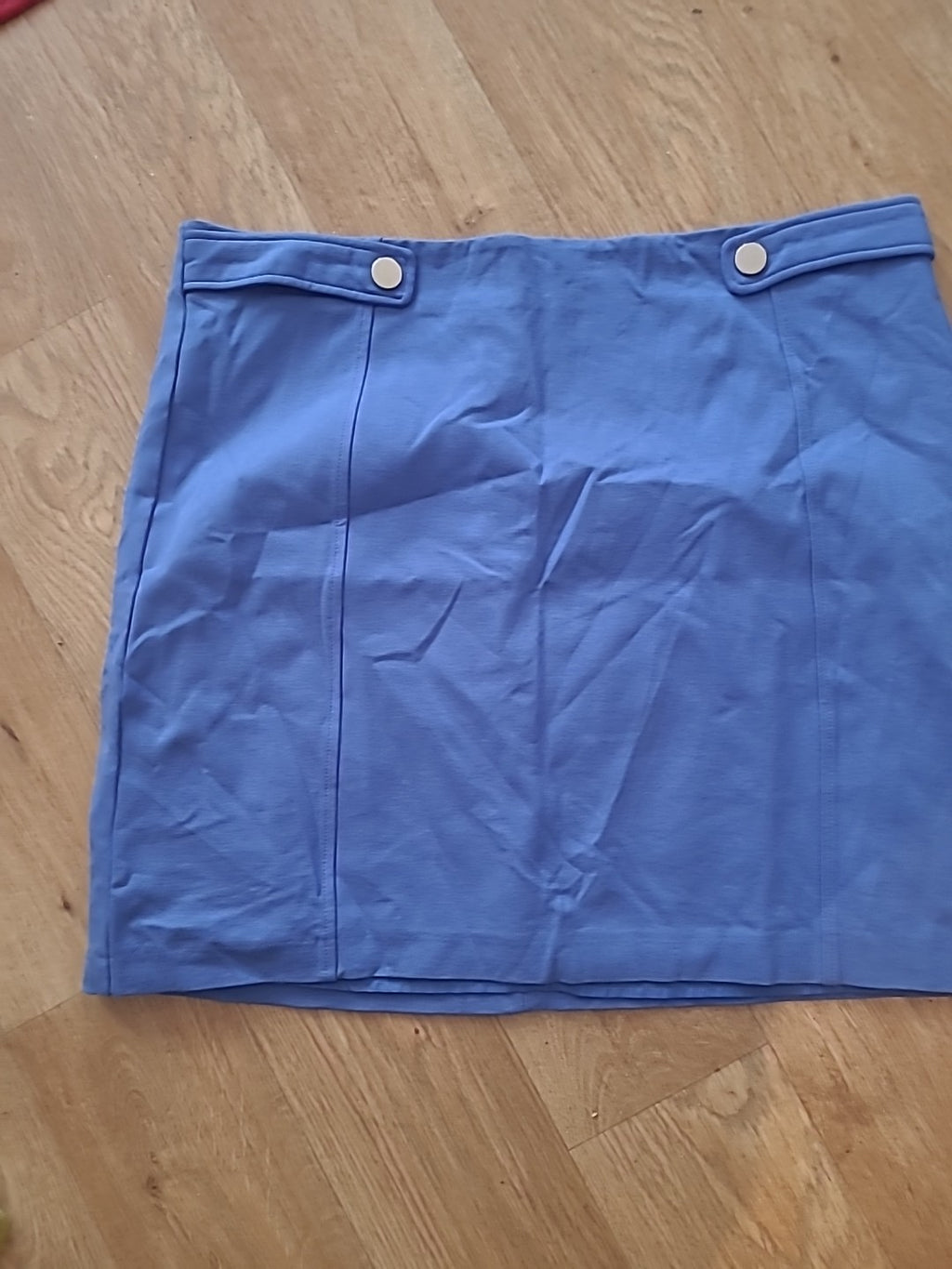 Ladies M&Co Size 18 Blue Lined Skirt