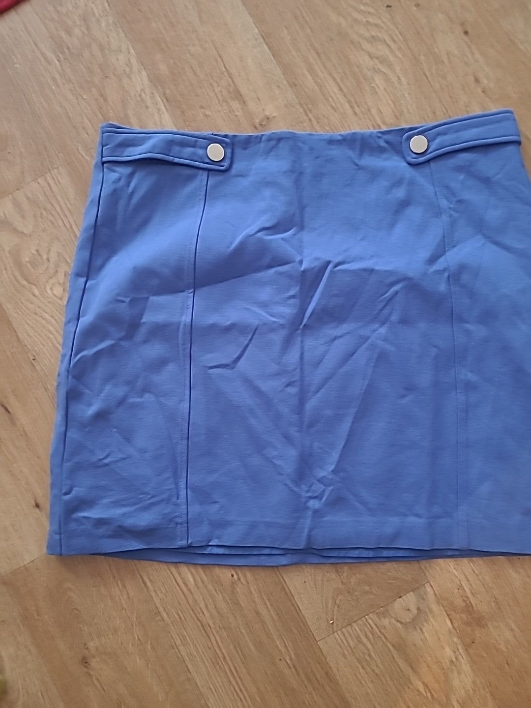 Ladies M&Co Size 18 Blue Lined Skirt
