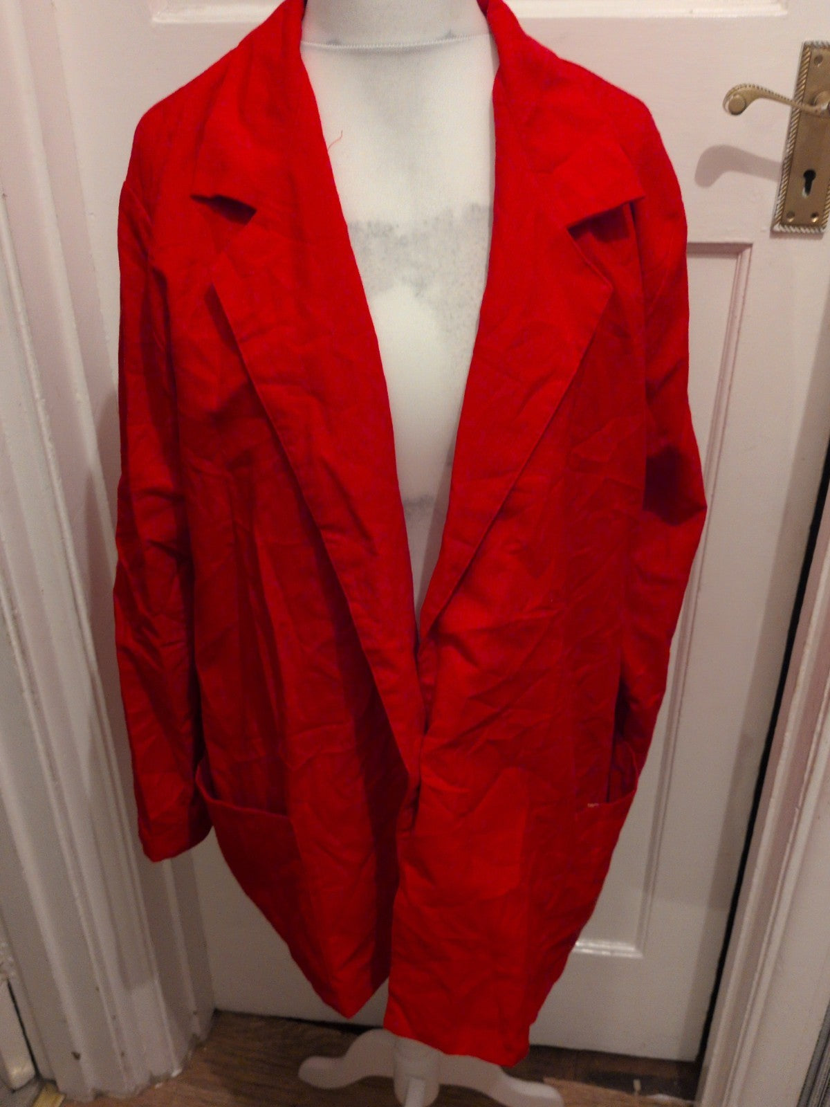 Joanna Plus 2XL Red Button Blazer
