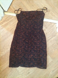 River Island 12 Bronze Shimmer Sleeveless Dress
