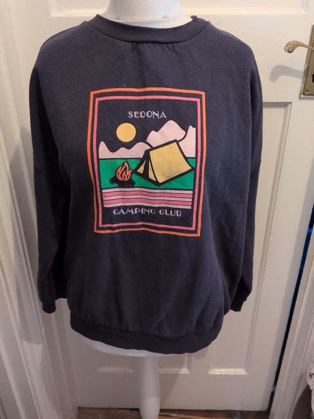 Simply Be 18 Navy Sedona Print Pullover Jumper
