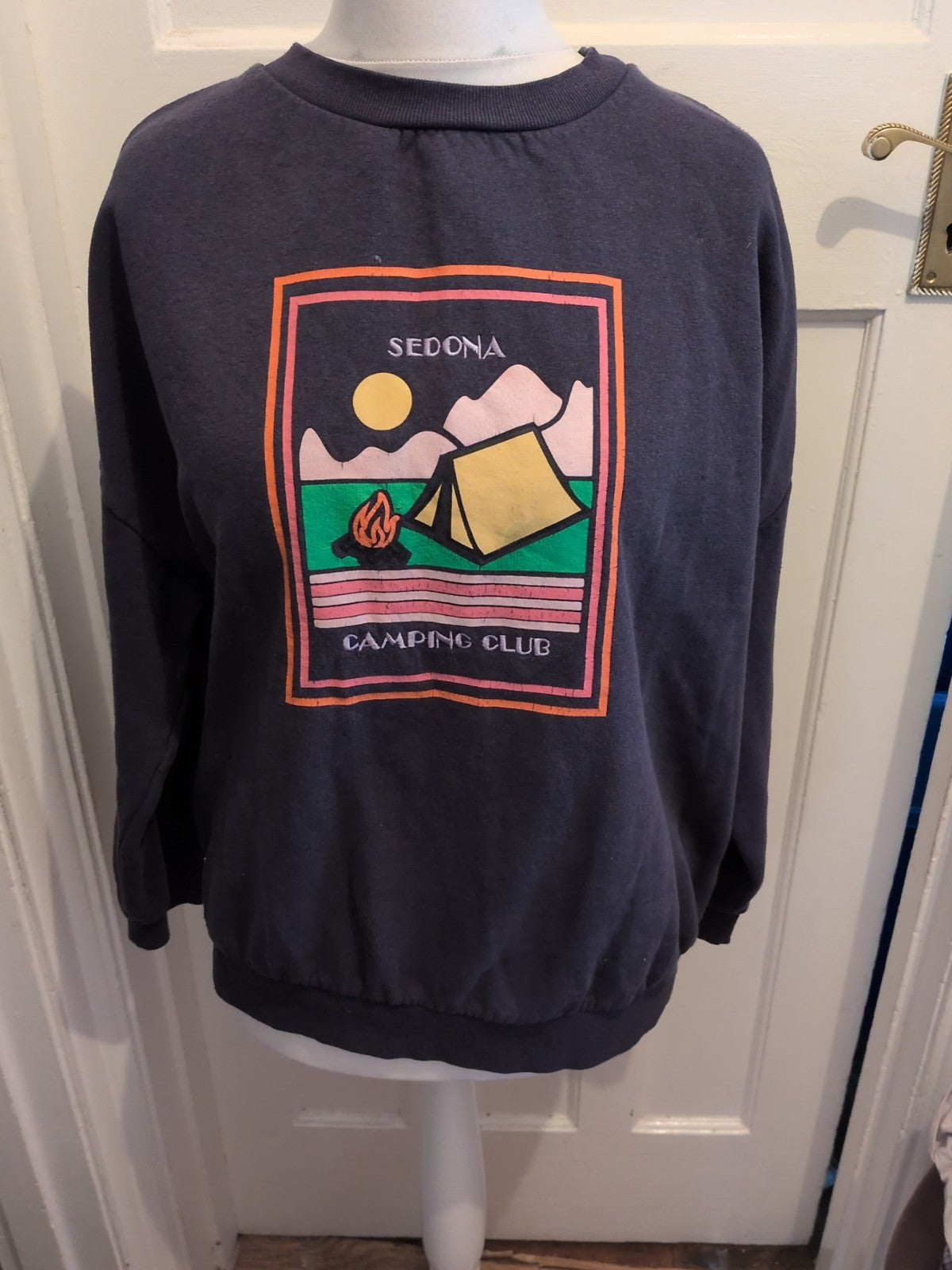 Simply Be 18 Navy Sedona Print Pullover Jumper