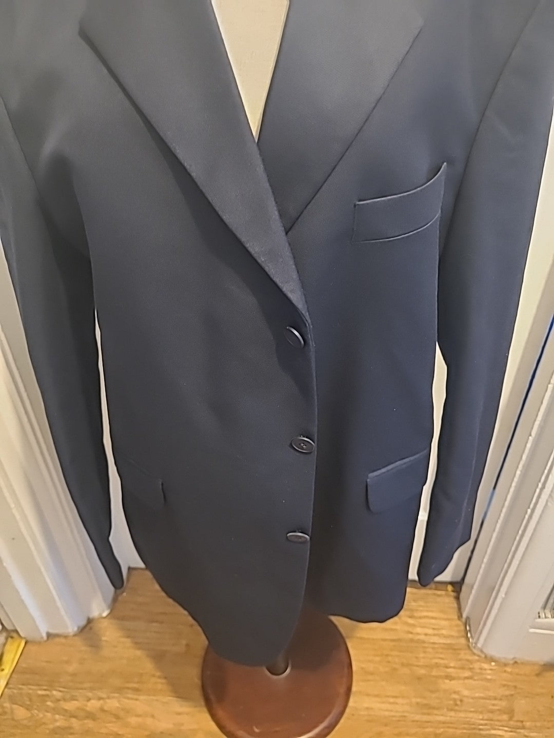 Mens Lincroft Size 44r Black Long Sleeve Padded Blazer