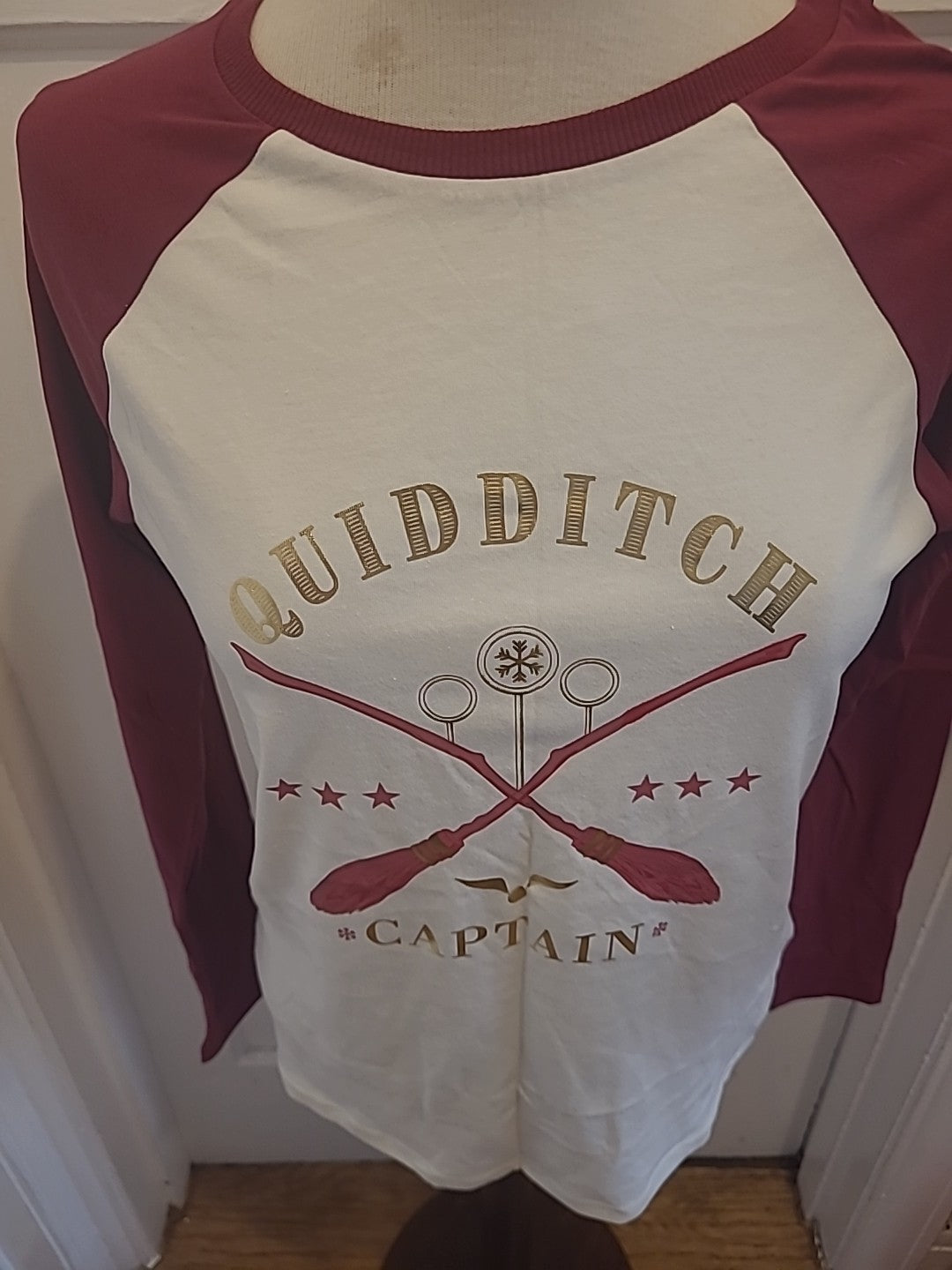 Brand New Ladies Size 8-10 Harry Potter Quidditch Pyjama Top