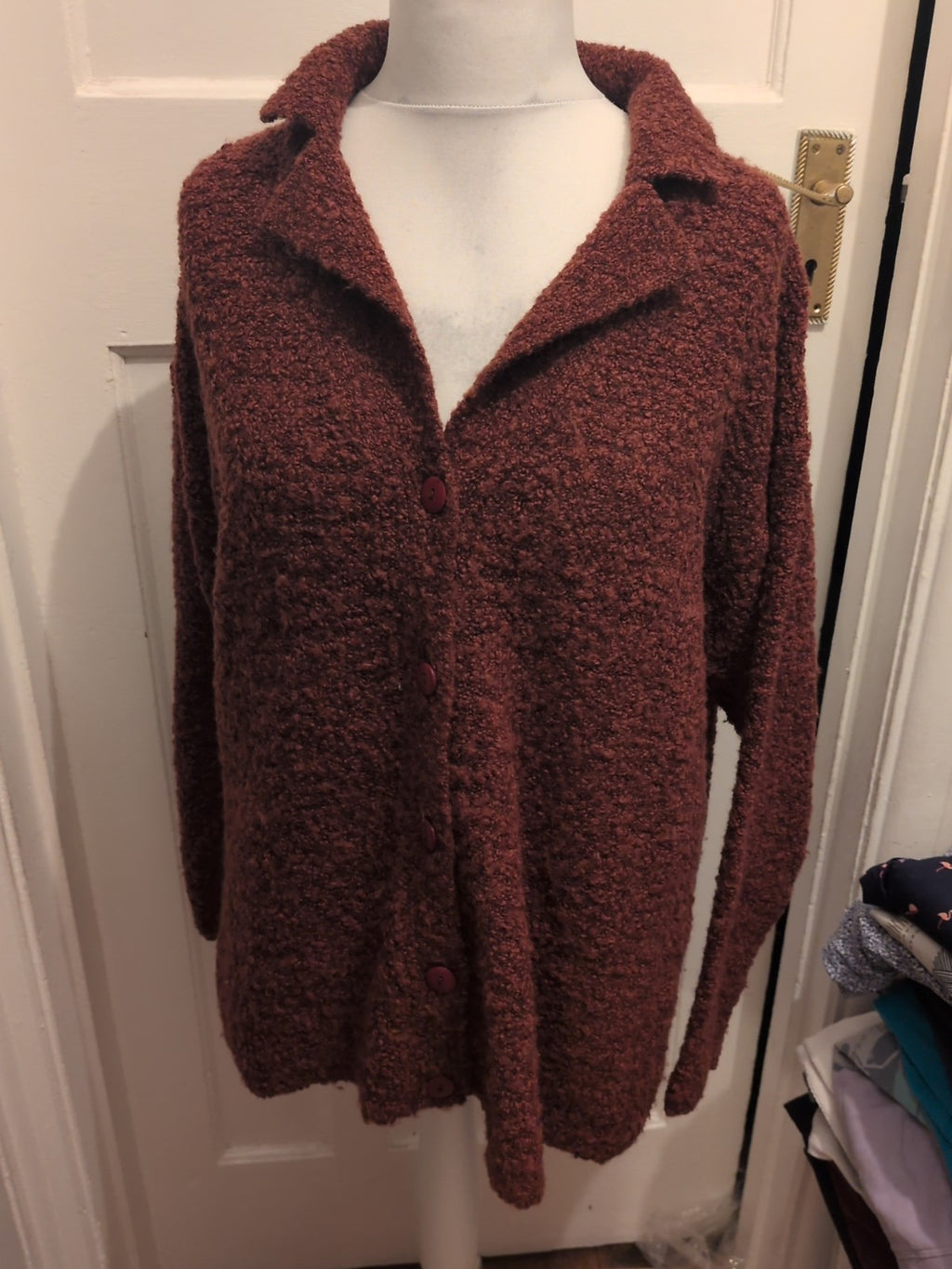 Off Shoot Large Purple Cardigan