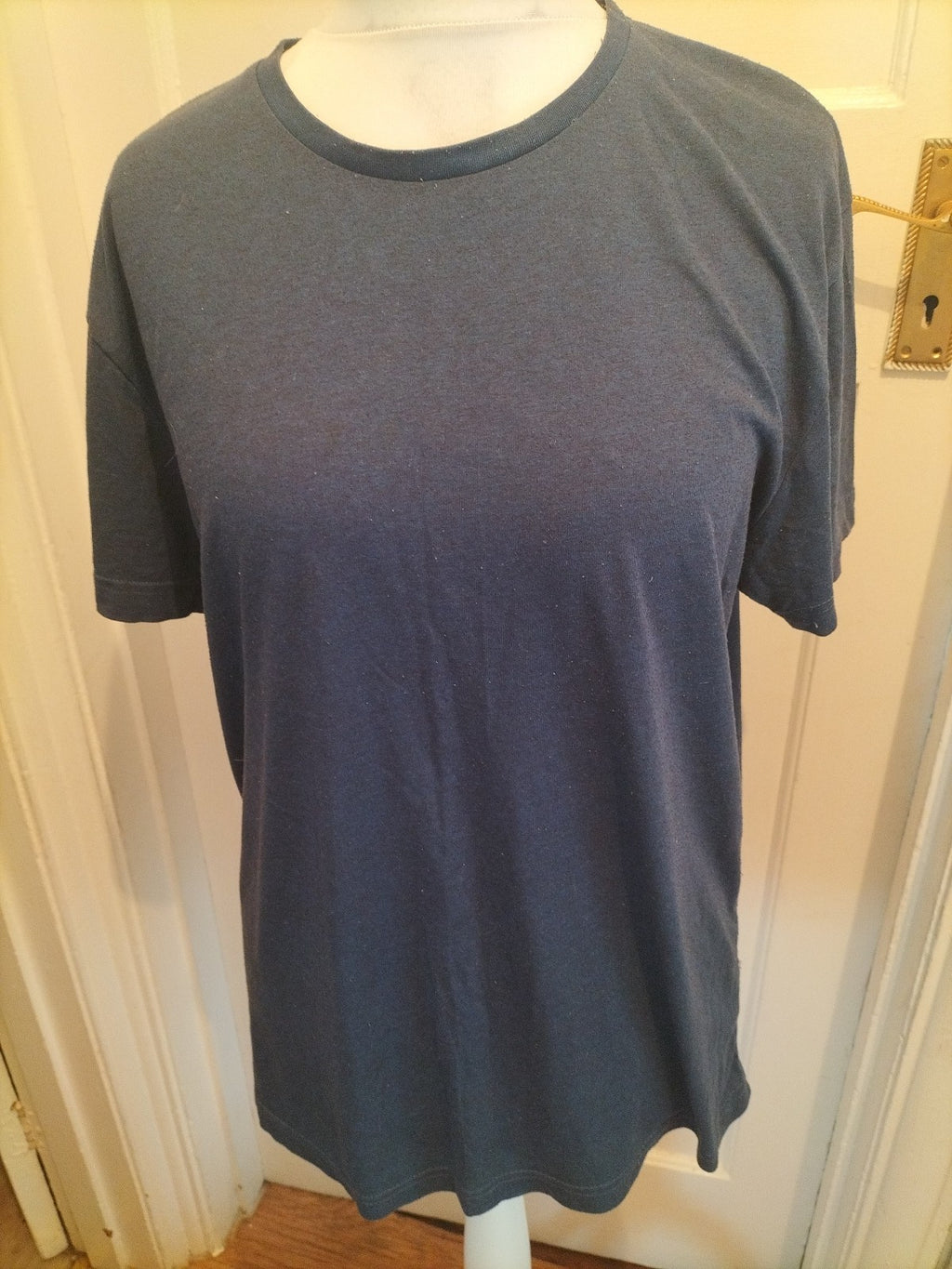 Mens Peacocks Sise XL Navy And Black Dotted Short Sleeved Tshirt