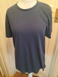 Mens Peacocks Sise XL Navy And Black Dotted Short Sleeved Tshirt