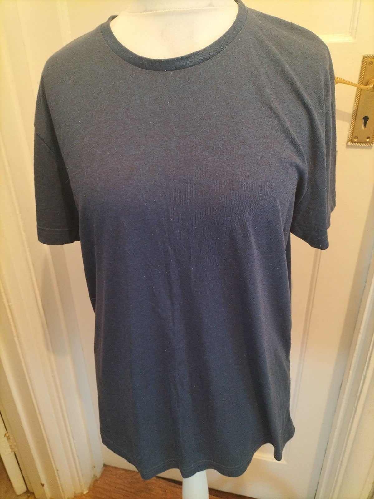 Mens Peacocks Sise XL Navy And Black Dotted Short Sleeved Tshirt