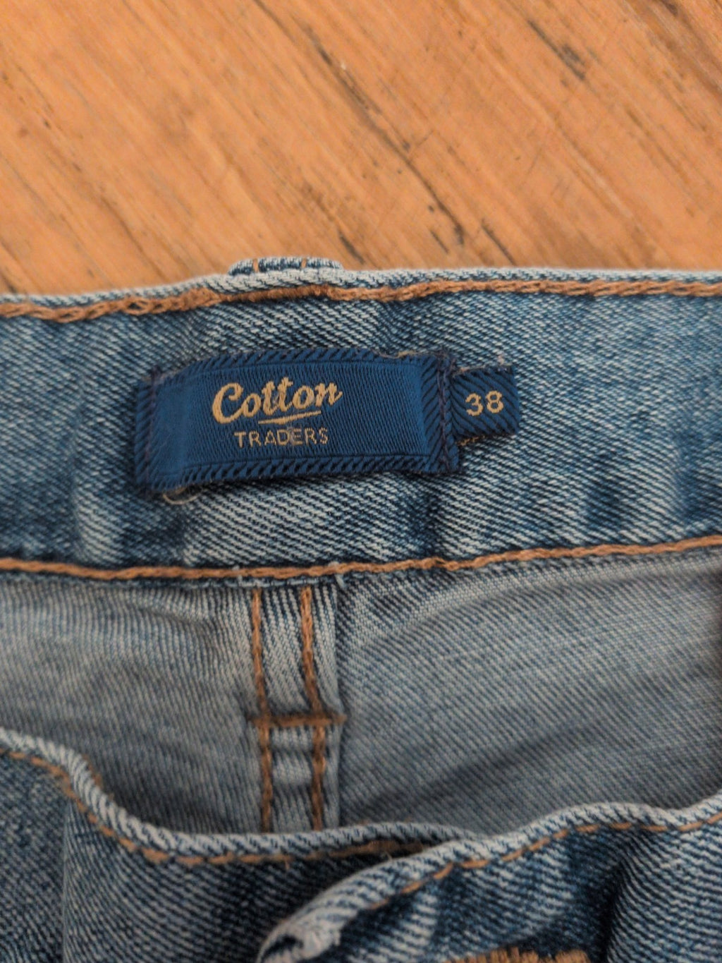 Mens Cotton Traders 38" Denim Straight Jeans