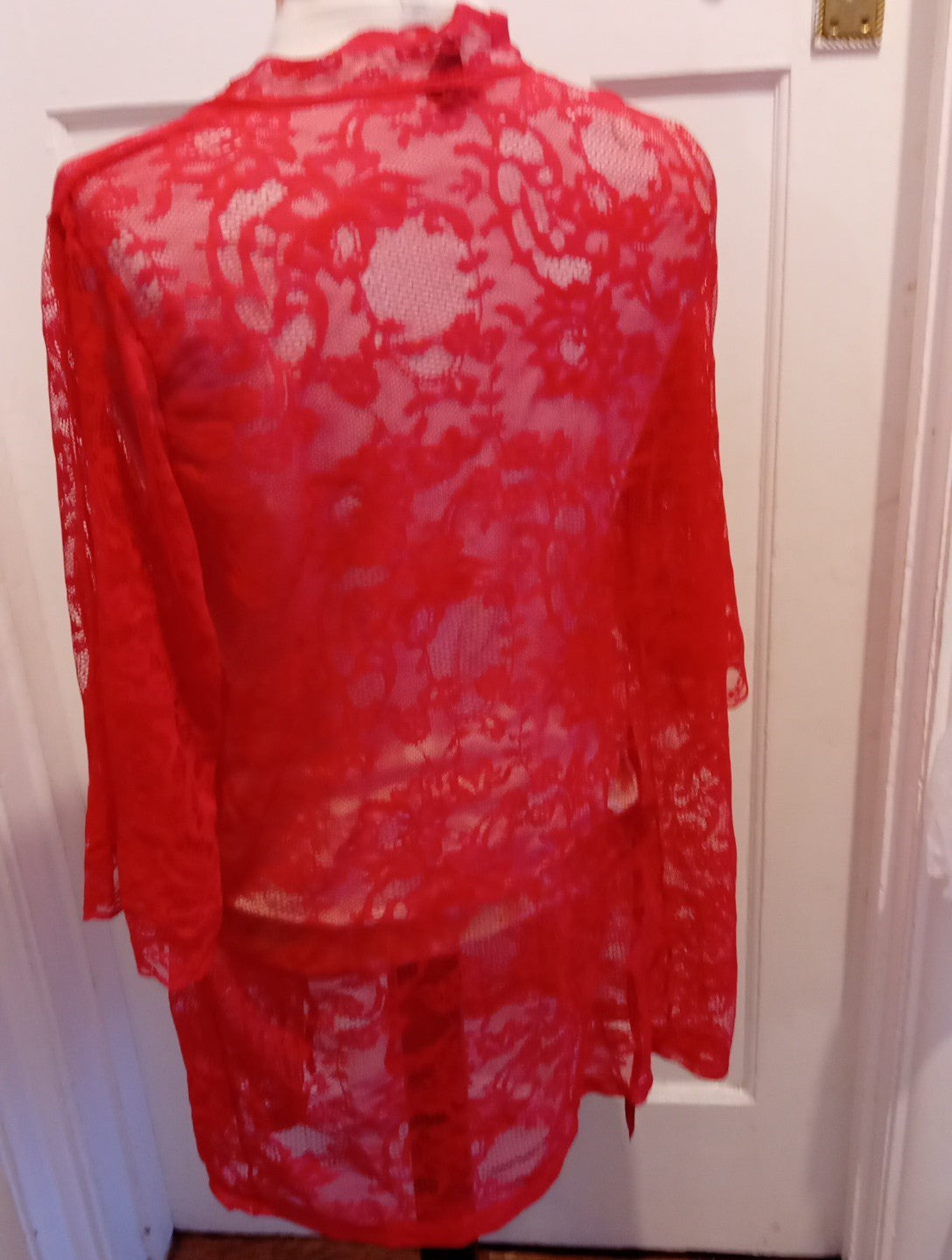 Ladies Love Honey One Size Red Lace Lingerie