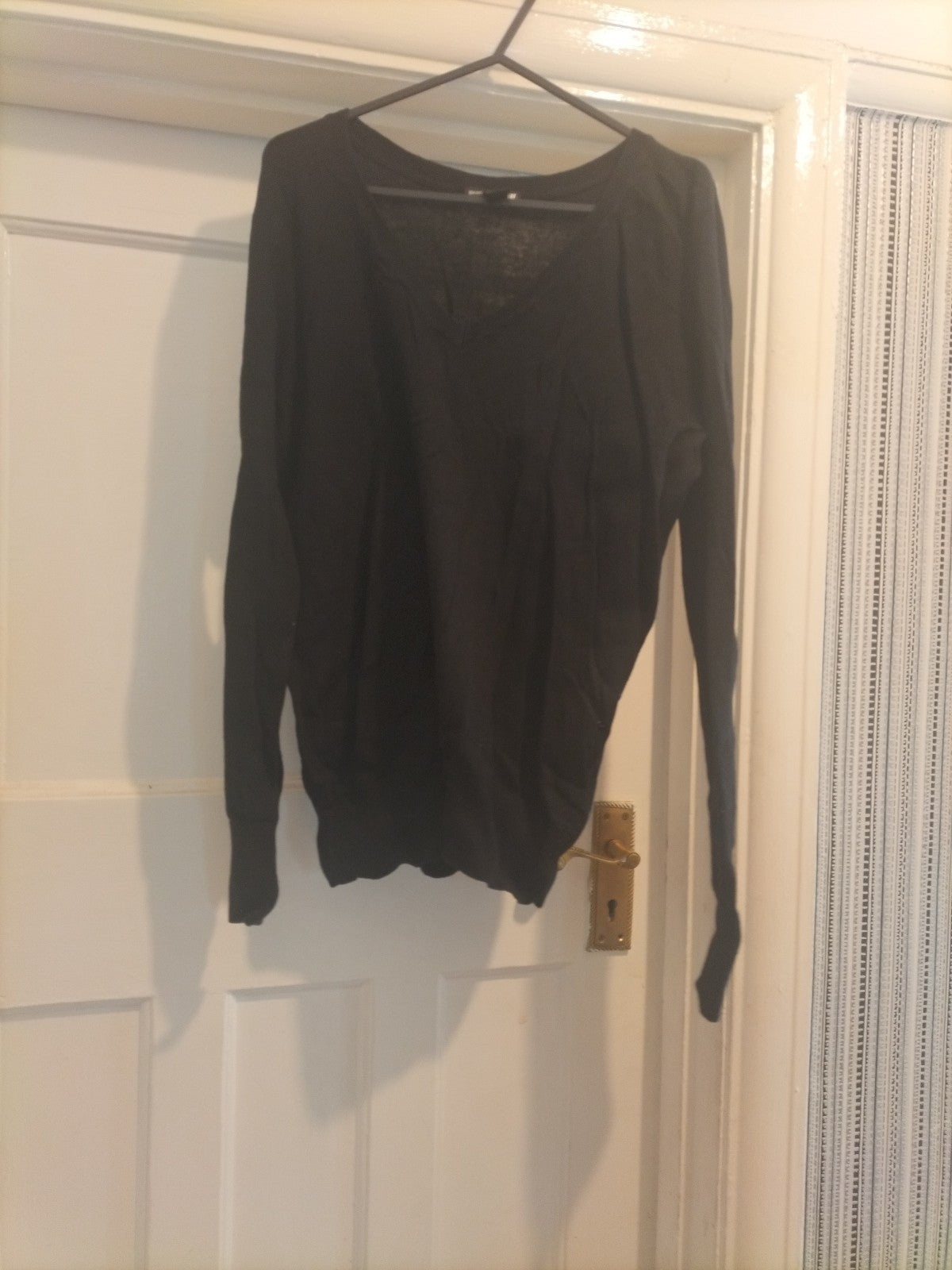 Ladies Basic H&M Black Jumper Size Small