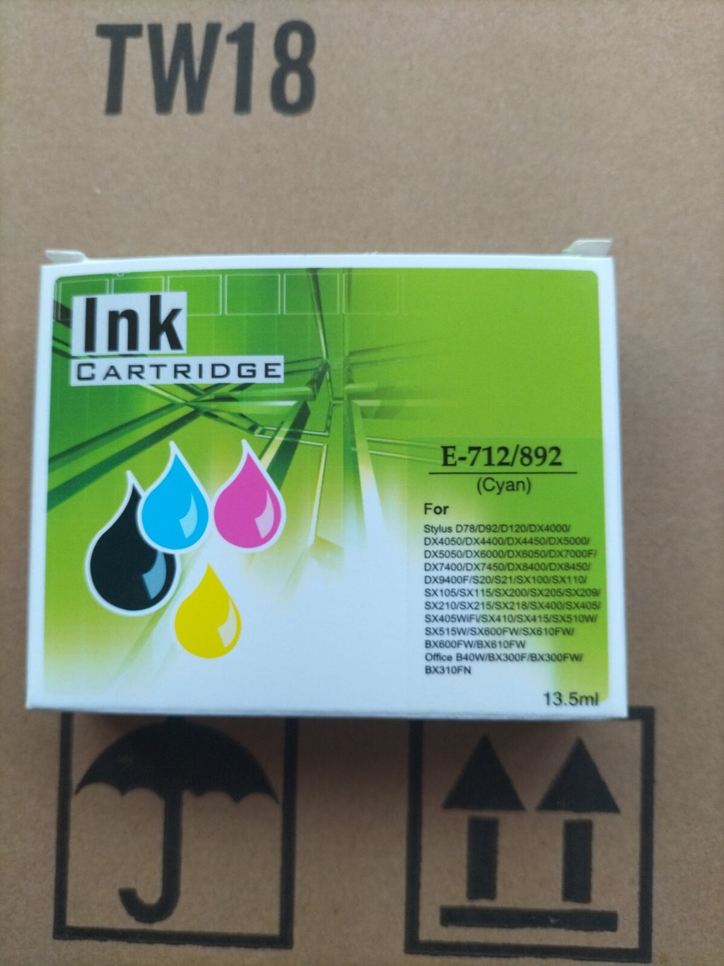 Cyan Ink Cartridge Compatible with Epson BX3450 CX4300 D120 SX210 SX215 SX415