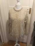 Mens Jumper Aran Crafts Wool Size XL