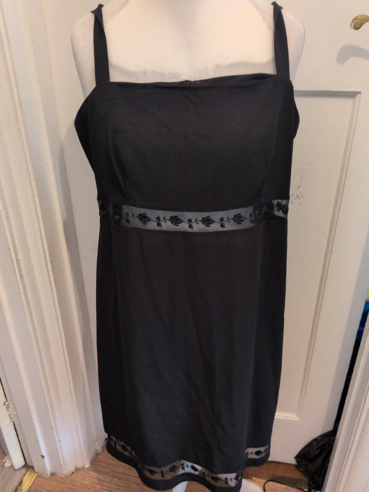 Dorothy Perkins 18 Black Sleeveless Midi Dress