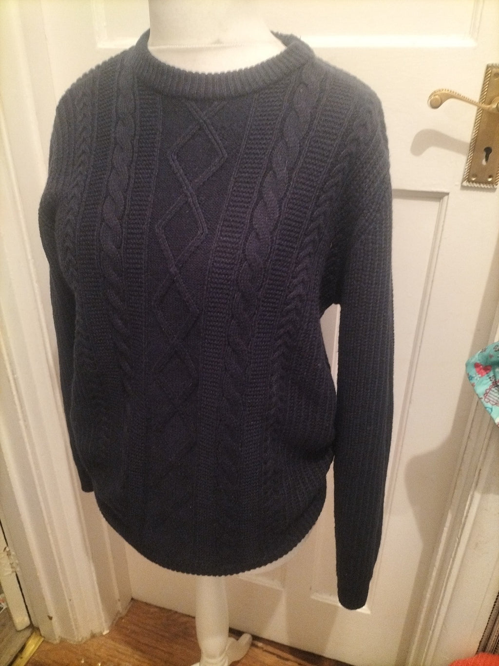 Peacocks Medium Darl Navy Knit Pullover Jumper
