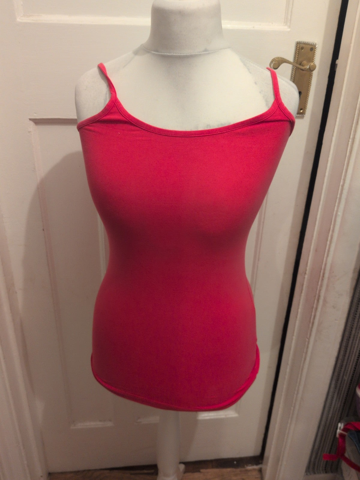 Ladies Size 10 Pink Stretch Cami Sleeveless