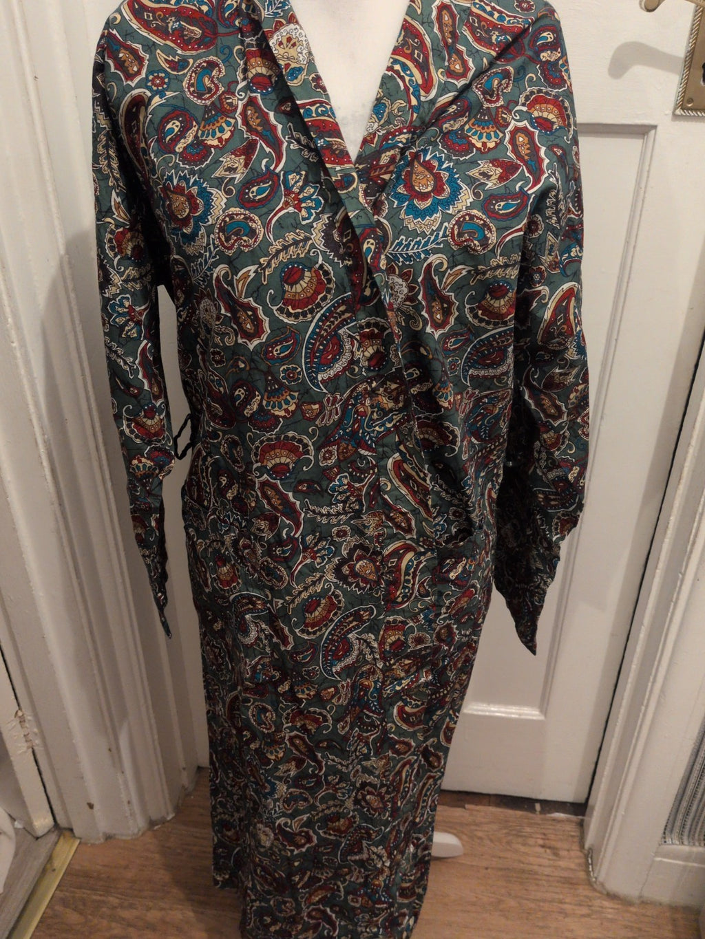 St Micheal Large Multi Aztec Long Length Blouse Robe No Tie