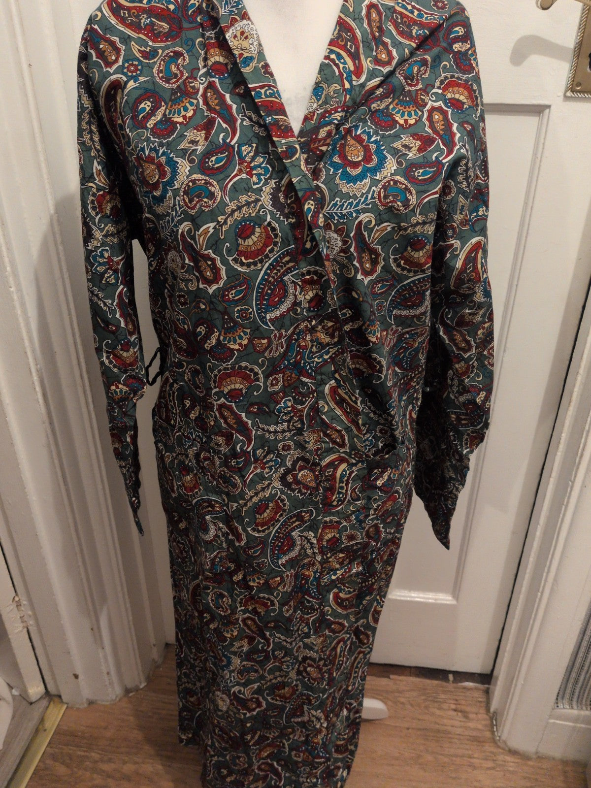 St Micheal Large Multi Aztec Long Length Blouse Robe No Tie