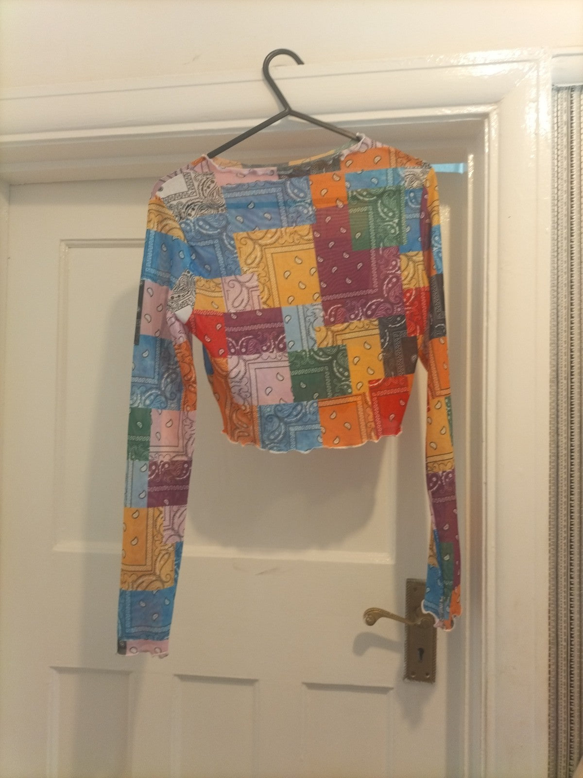 Ladies Shein Size XS Multi Long Sleeved Crop Top