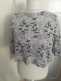Ladies Disney Size 14-16 Grey Mickey Mouse Pyjama Top