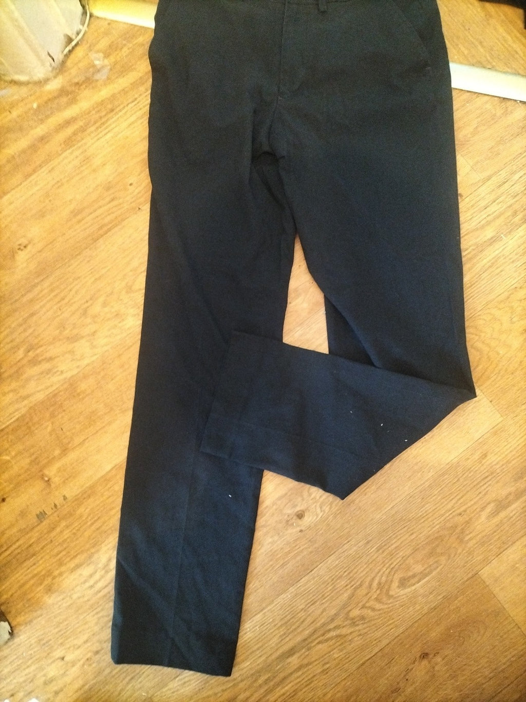 Marks And Spencer 30x33 Slim Fit Navy Trousers