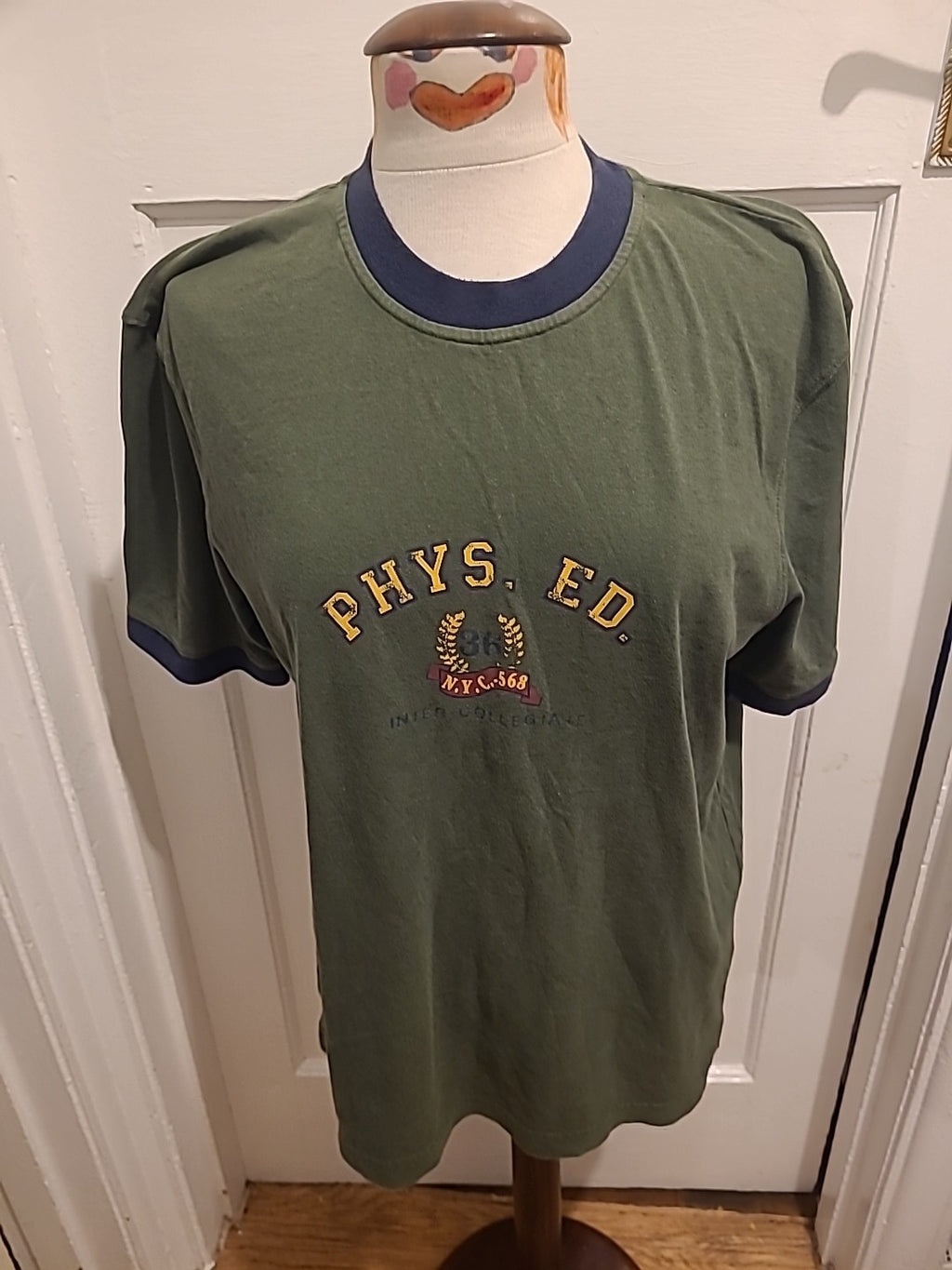 Boys Marks And Spencer 13-14 Years Green Print Tshirt