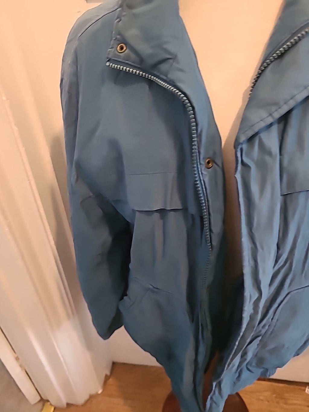 Mens Casual Club Size Small Teal Lined Coat