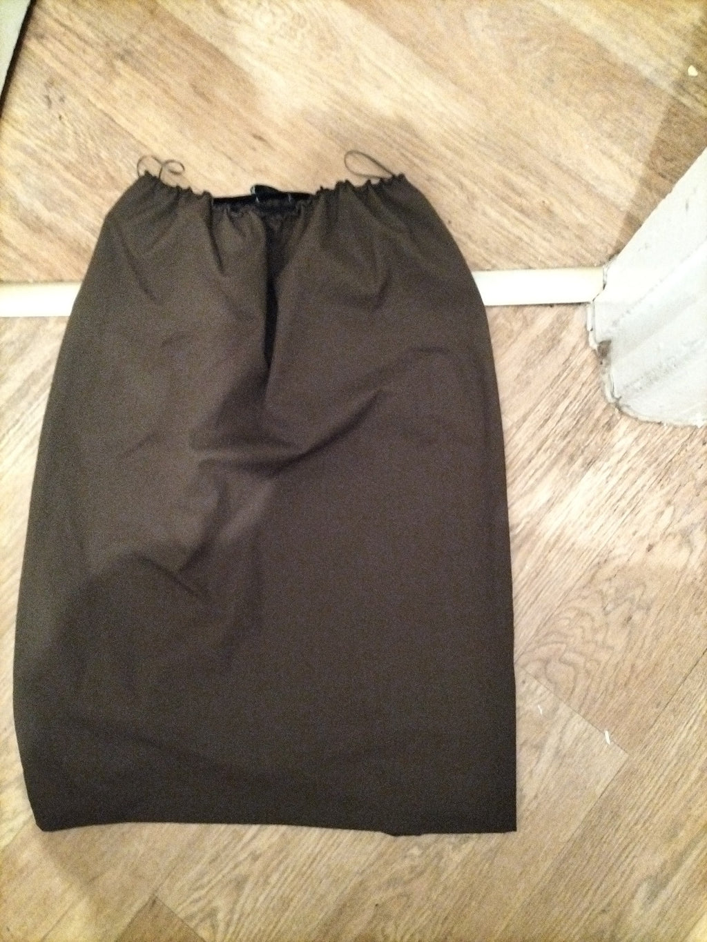 Ladies Zara Size Small Dark Brown Elasticated Skirt