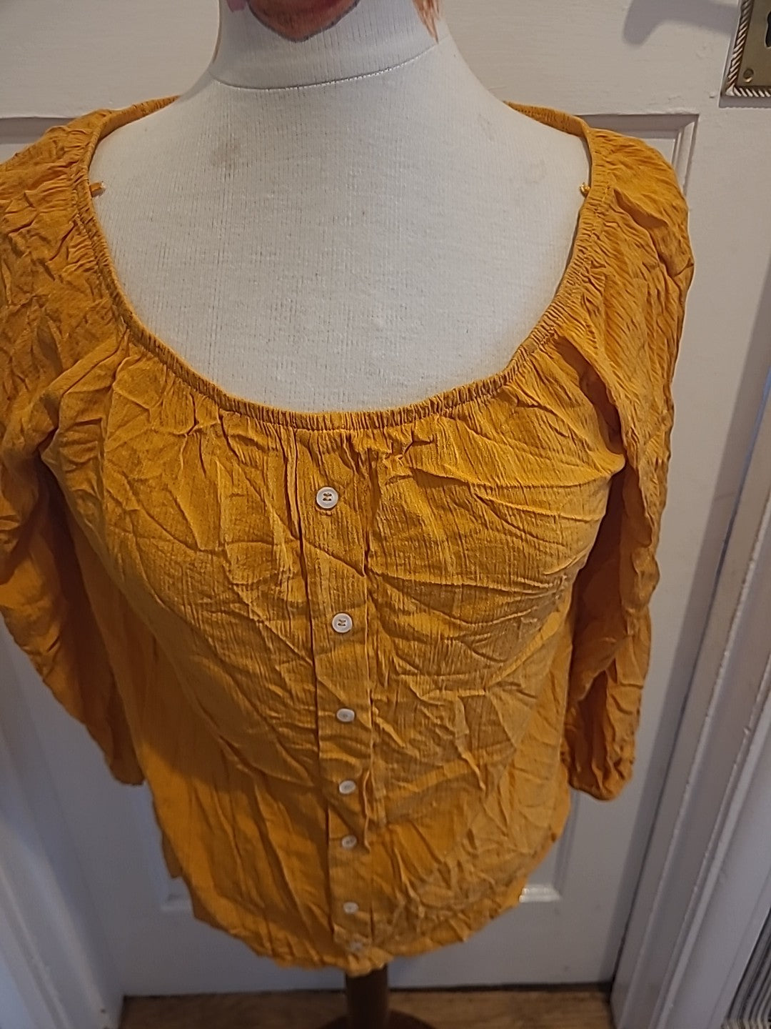 Ladies Select Size 12 Orange Long Sleeved Tshirt