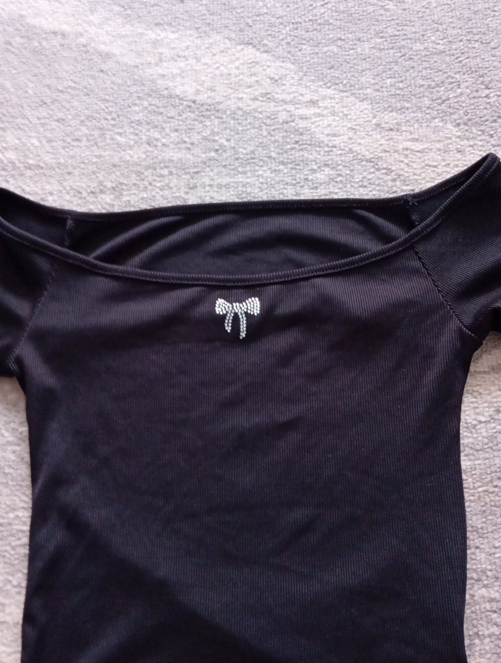 Ladies Long Sleeved Black Top Size Small