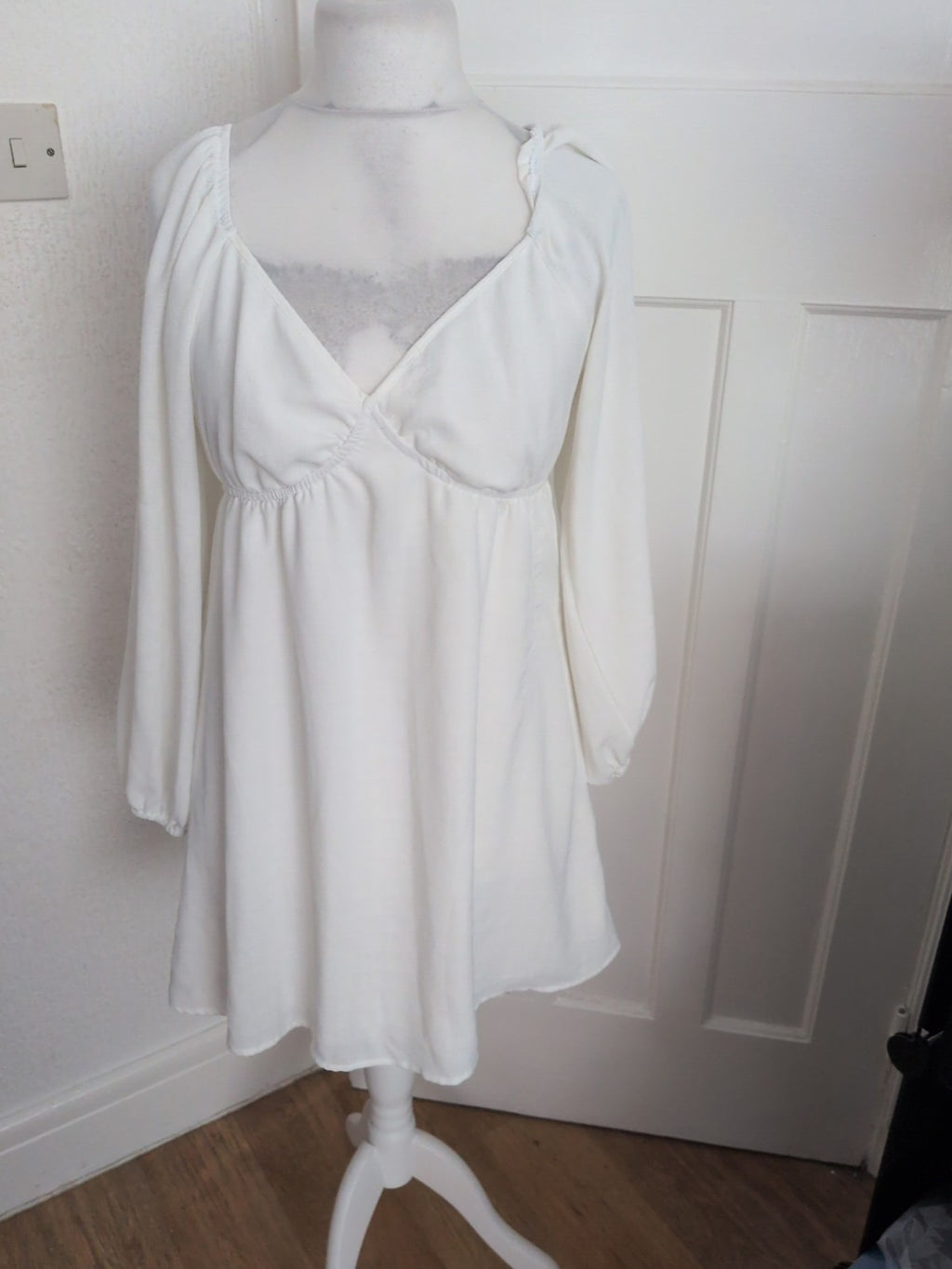 Shein Large Angel Dress White