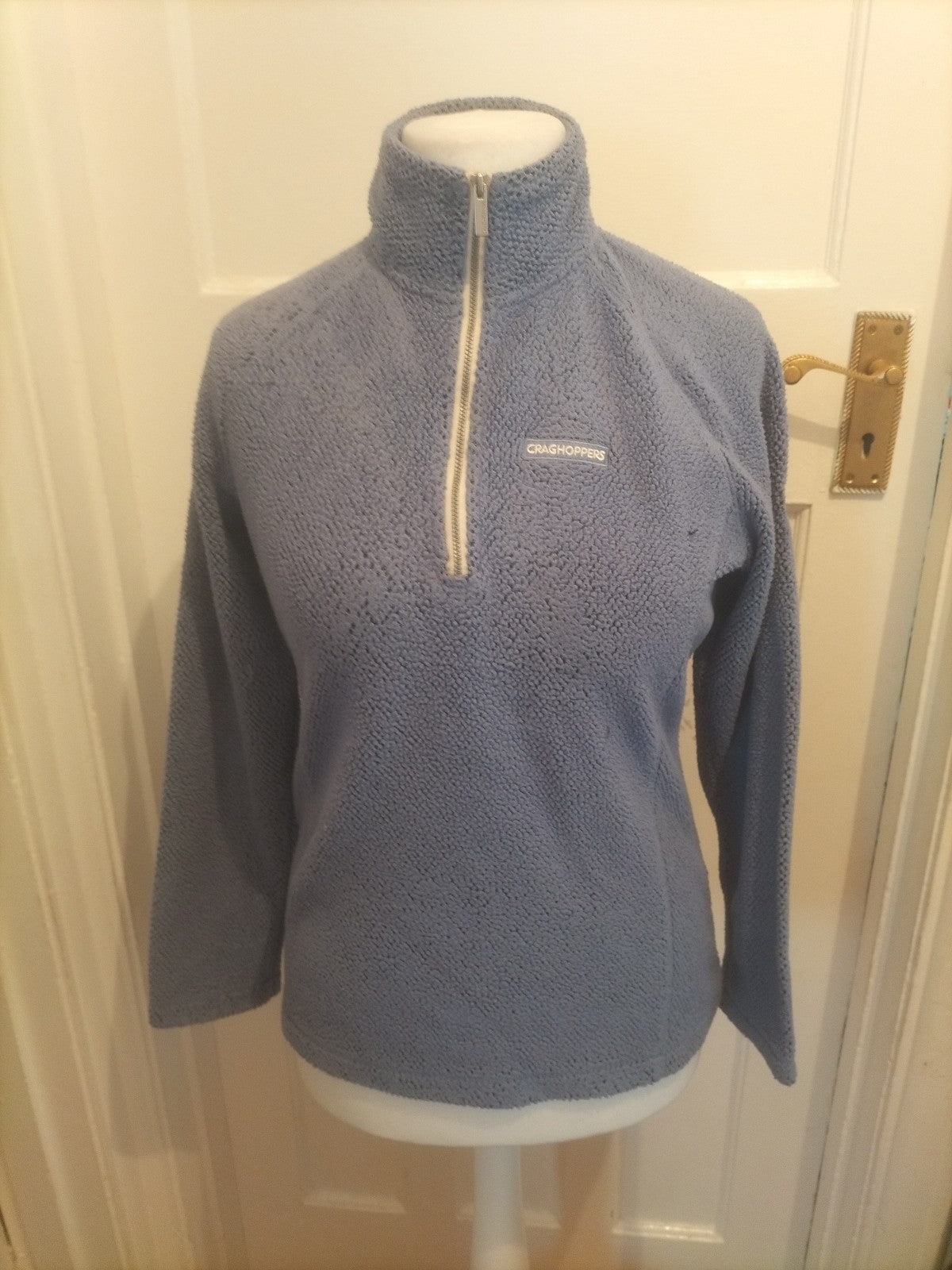 Ladies Craighoppers Size 12 Blue High Neck Jumper