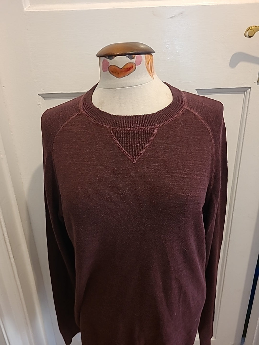 Mens Next Size Large Purple Long Sleeved Pullover Jumper