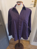 Mens Copperstone Size 15" Deep Purple Cotton Rich Shirt