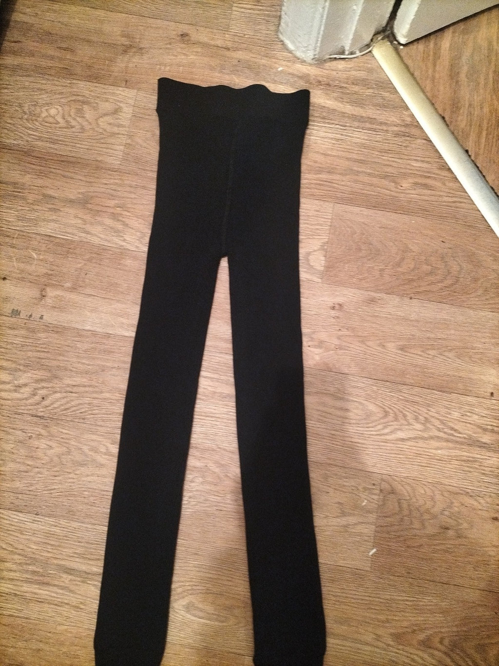 Ladies Primark Size M/L Black Thermal Full Length Legging