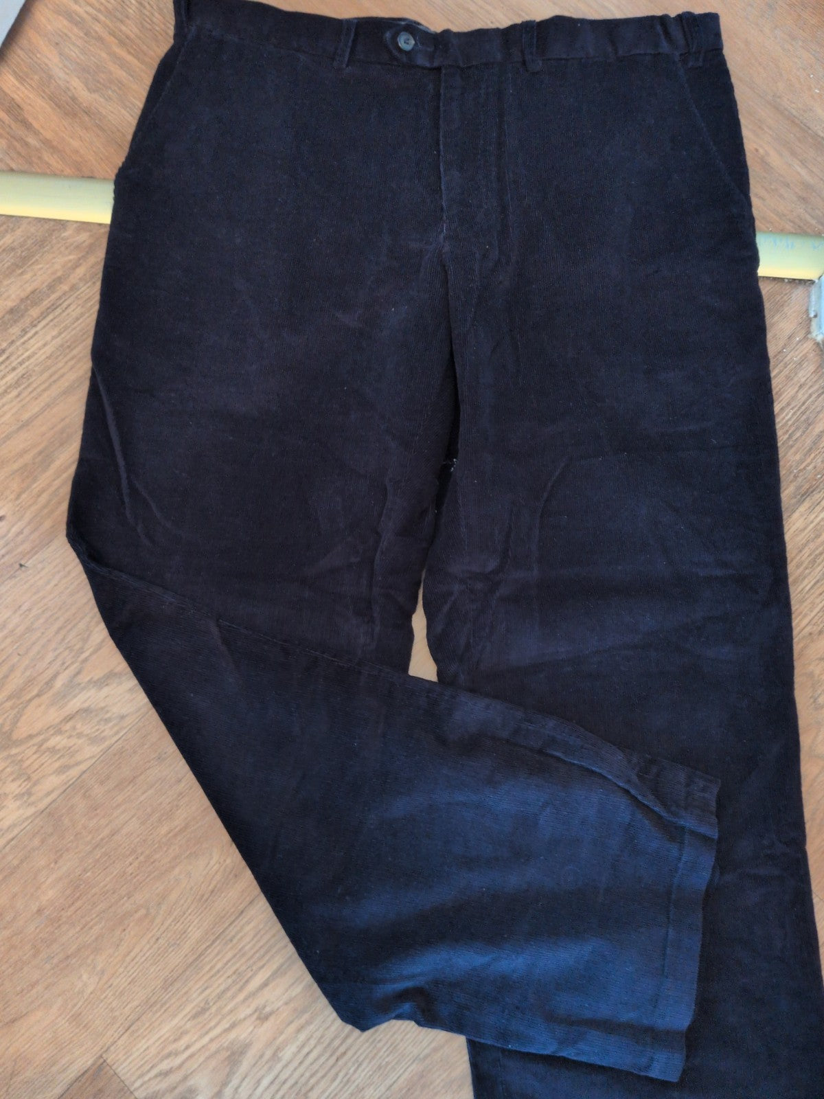 M&S Collection 36/29 Navy Brush Rib Trousers
