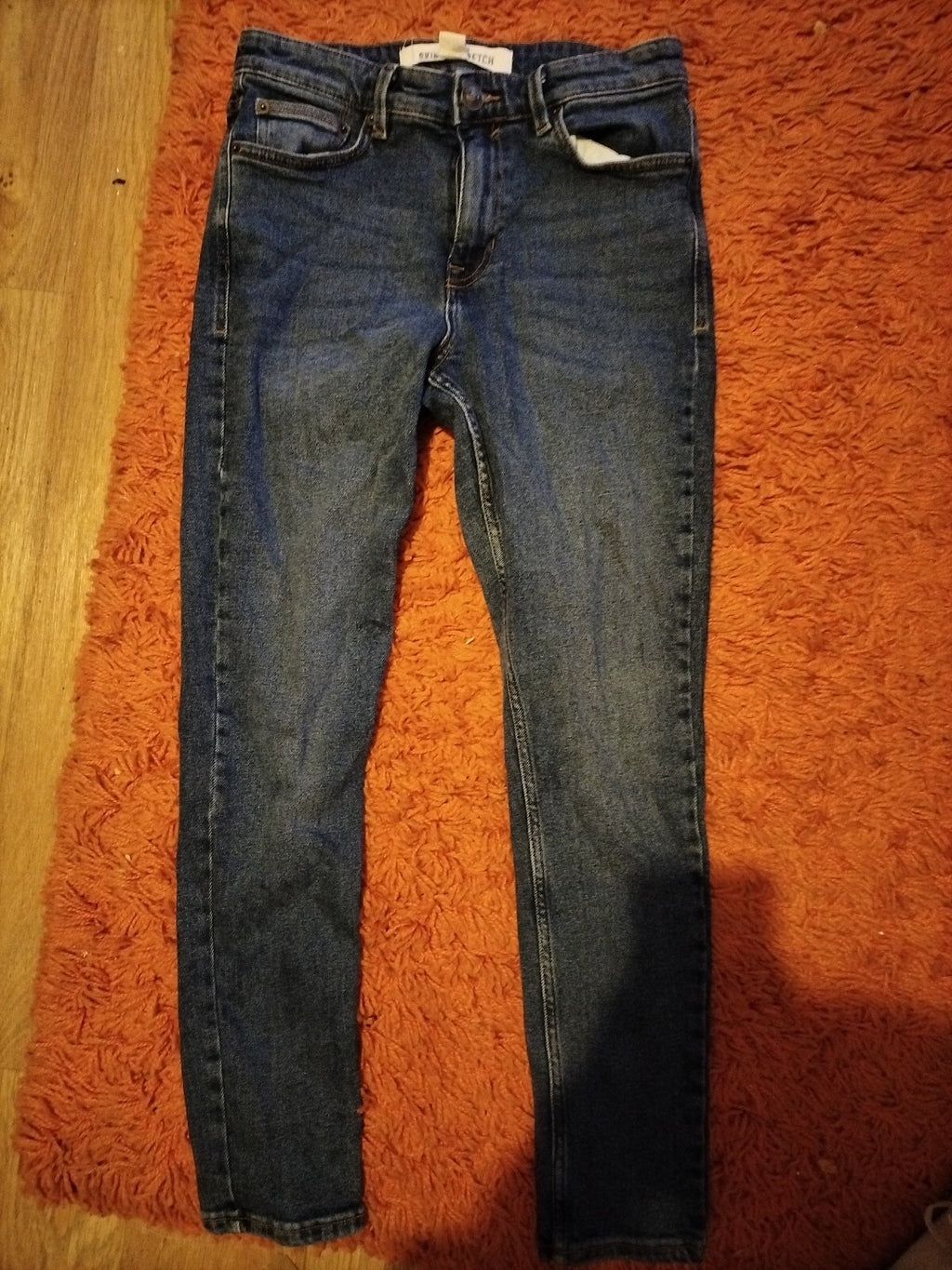 Men's Skinny Stretch Jeans Size 22 Waist