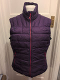 Ladies Rab Size 16 Purple Sleeveless Puffer Jacket