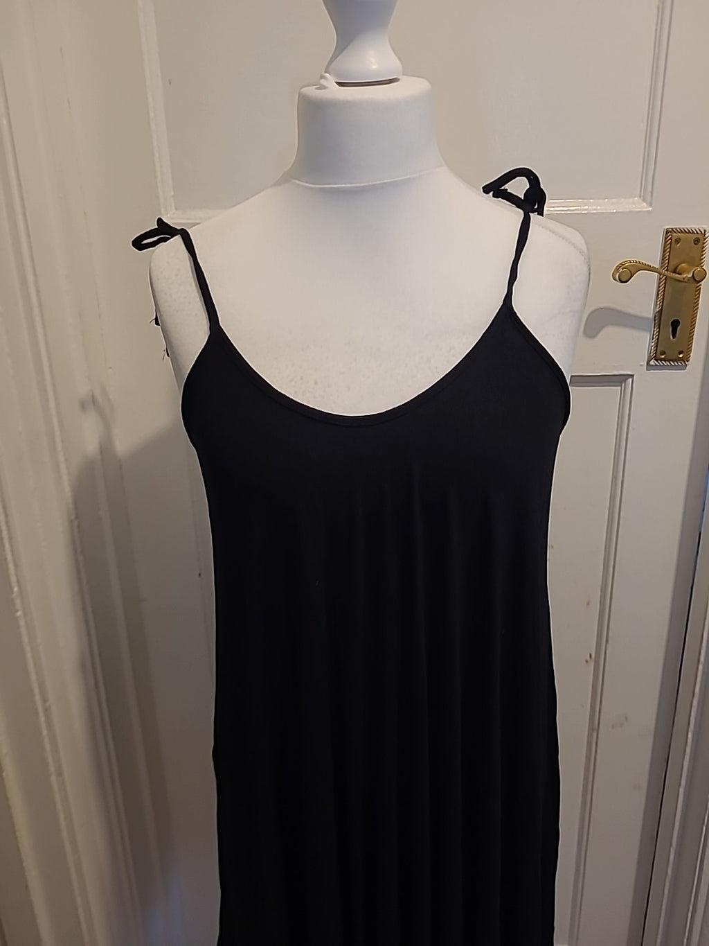 Ladies Nasty Gal Size 14 Black Cami Dress